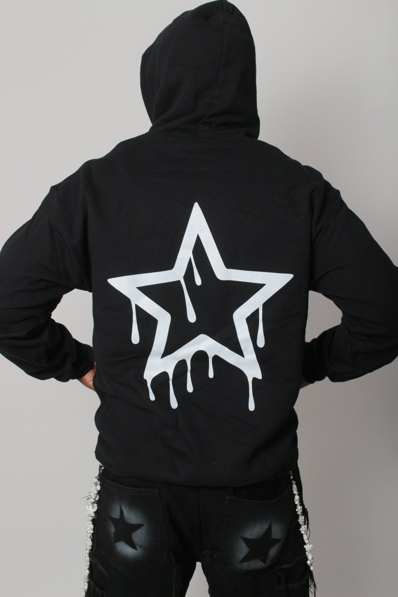 Black "DripTop" Hoodie - Drip Starr