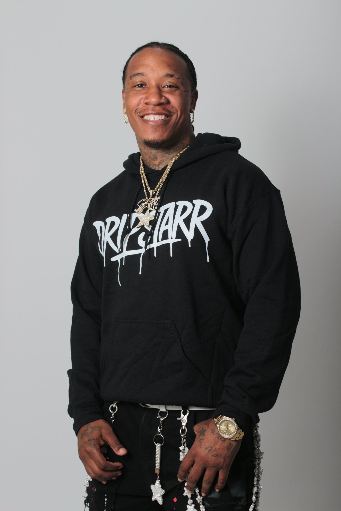 Black "DripTop" Hoodie - Drip Starr