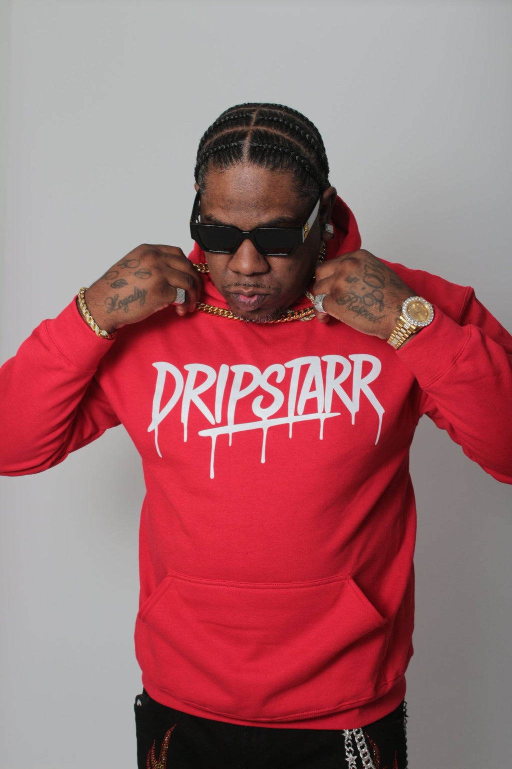 Red "DripTop" Hoodie - Drip Starr
