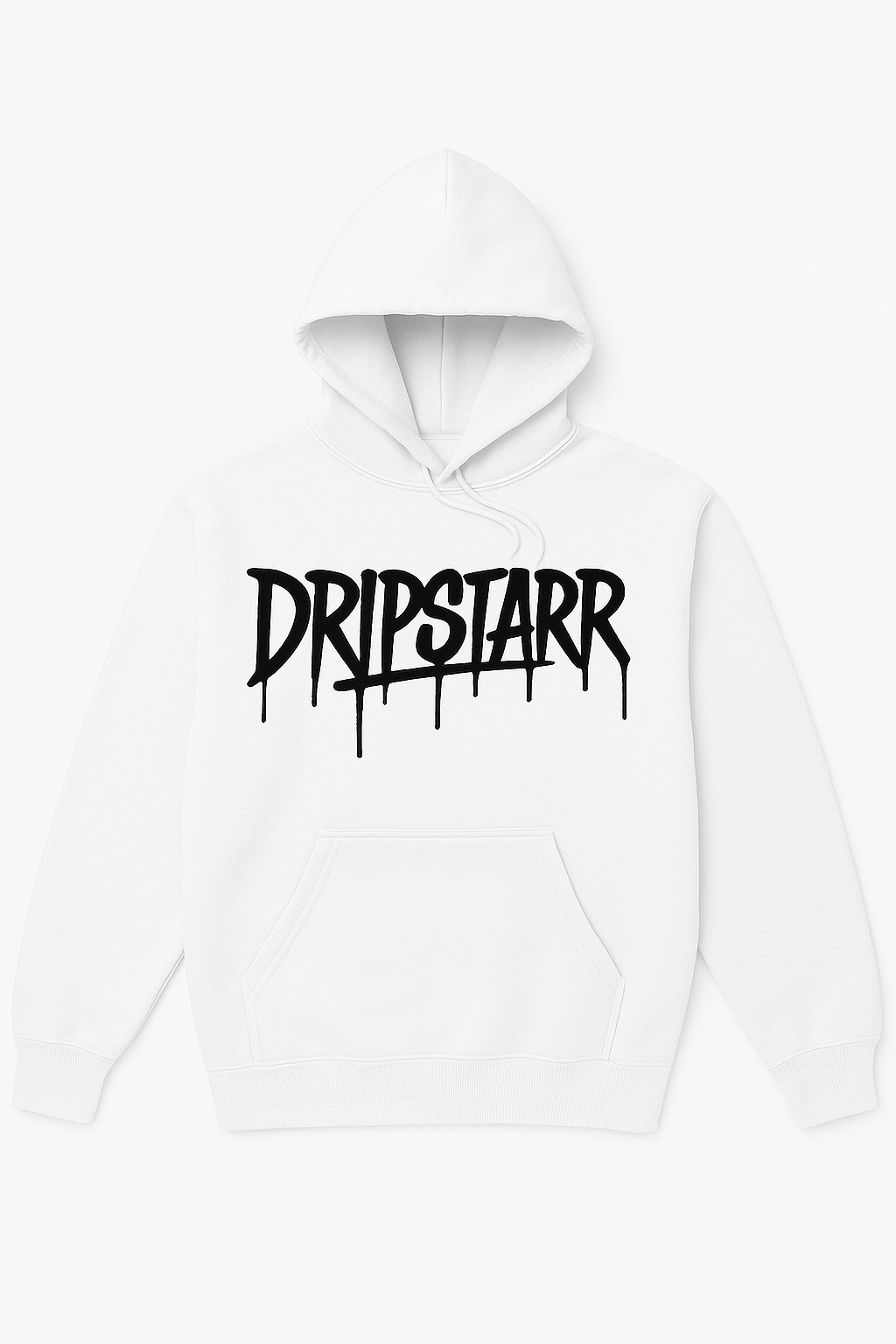 White "DripTop Hoodie - Drip Starr